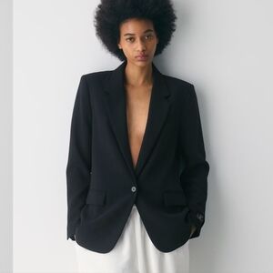 Aritzia Generation Blazer Black Single-Button